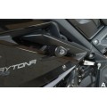 R&G Racing Aero no-cut Frame Sliders, ROAD VERSION for Triumph 675 Daytona '13-'19 R&G Racing Aero no-cut Frame Sliders, ROAD VERSION for Triumph 675 Daytona '13-'19